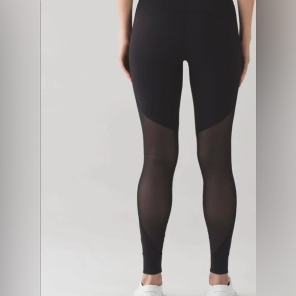 Lululemon Align Sheer Black 28in Length Size 2 Leggings - Picture 1 of 4